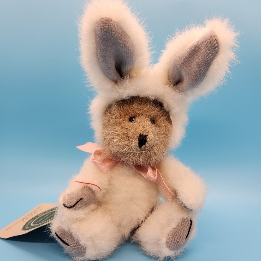 Vintage Boyd's Bear Archive Collection "Chan" Brown Stuffed 8" Animal Bunny Suit